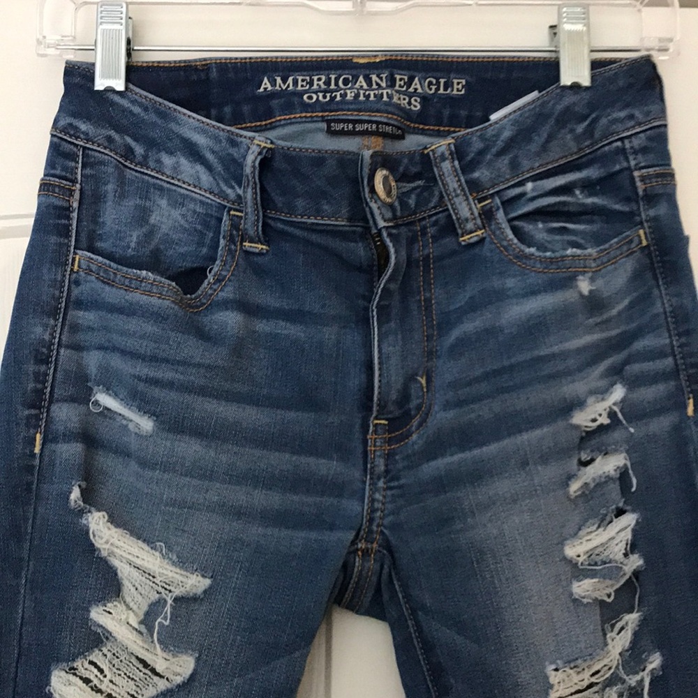 AE distressed skinny jeans - Picture 2 of 6